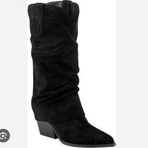 Marc Fisher LTD Black Calysta Western Boot